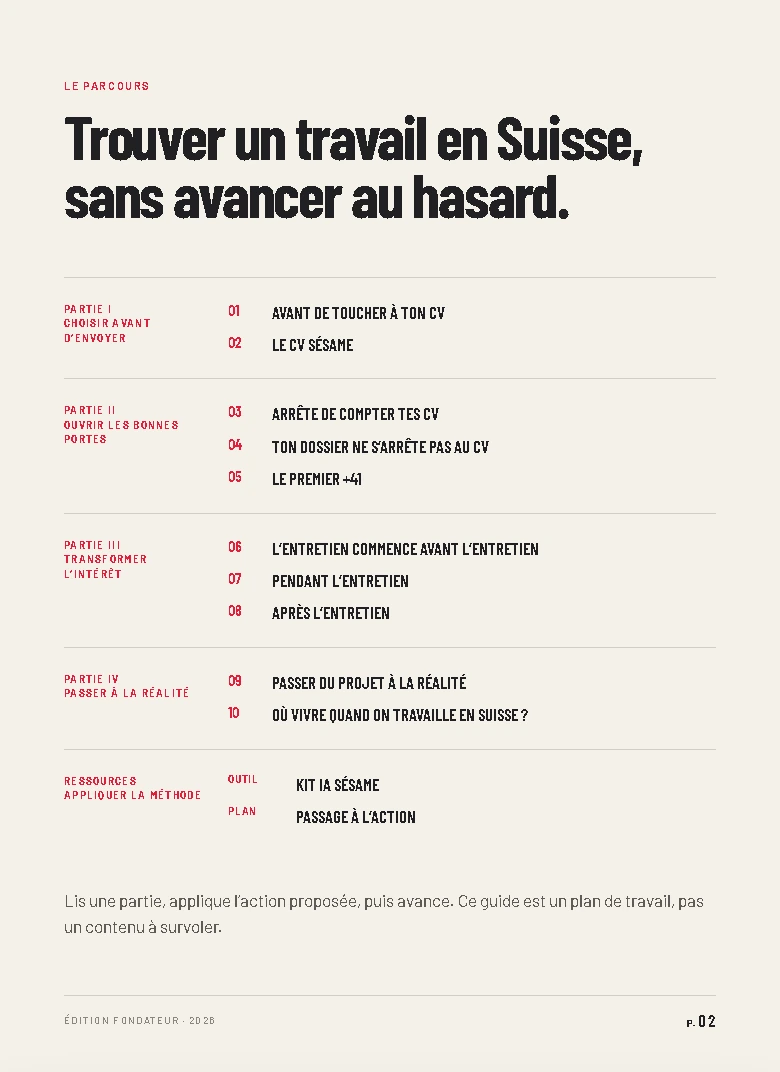 Aperçu du sommaire complet du Guide ultime